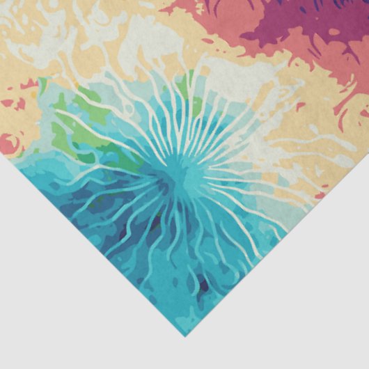 Rainbow-Krawatte-Dye 2 Gewebepapier Seidenpapier (Detail)