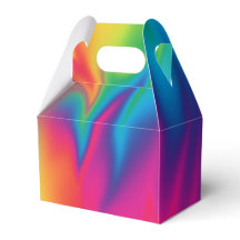 Rainbow Krawatte-Dye Birthday Party Gable Box