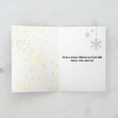 Rainbow Krawatte-Dye Christmas Feiertagskarte (Innenseite)