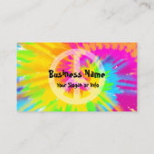 Rainbow Krawatte-Dye Hippie Visitenkarte (Rückseite)