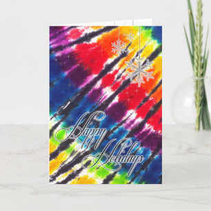 Rainbow Krawatte Dye Holiday Card Feiertagskarte