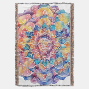 Rainbow Krawatte-Dye Mandala Decke