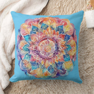 Rainbow Krawatte-Dye Mandala Kissen