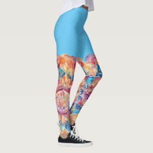 Rainbow Krawatte-Dye Mandala Leggings