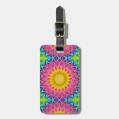 Rainbow-Krawatte-Dye Mandala mit dynamischer Symme Gepäckanhänger (Vorderseite vertikal)