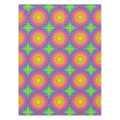 Rainbow-Krawatte-Dye Mandala mit dynamischer Symme Tischdecke (Vorderseite)