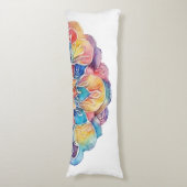 Rainbow Krawatte-Dye Mandala Seitenschläferkissen (Vorderseite Vertikal)