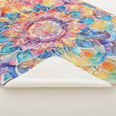 Rainbow Krawatte-Dye Mandala Sherpadecke (3/4)