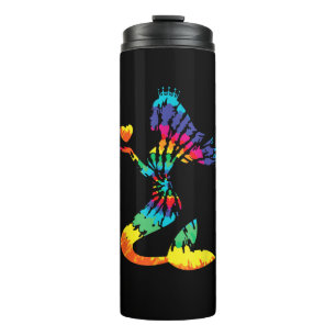 Rainbow Krawatte-Dye Mermaid Shirt in 60er 70er Re Thermosbecher
