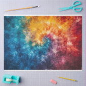Rainbow-Krawatte-Dye-Swirl-Decoupage Seidenpapier (Basteln)