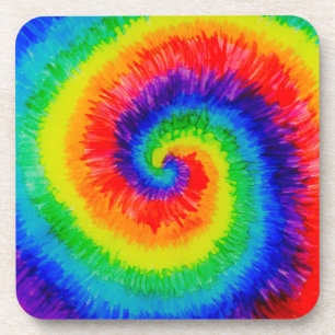 Rainbow-Krawatte-Dye-Swirl  Getränkeuntersetzer