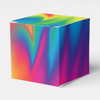 Rainbow Krawatte-gefärbt Geburtstagsparty Gefällig Geschenkschachtel
