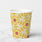 Rainbow-Krawatte Geometric Mandala 8 Muster Pappbecher (Rückseite)