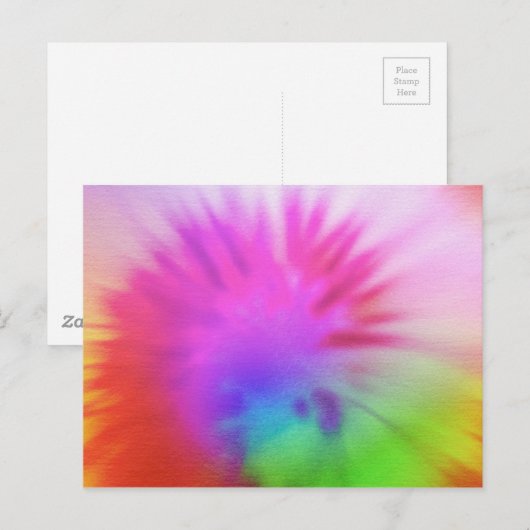 Rainbow-Krawatte Postkarte (Vorne/Hinten)