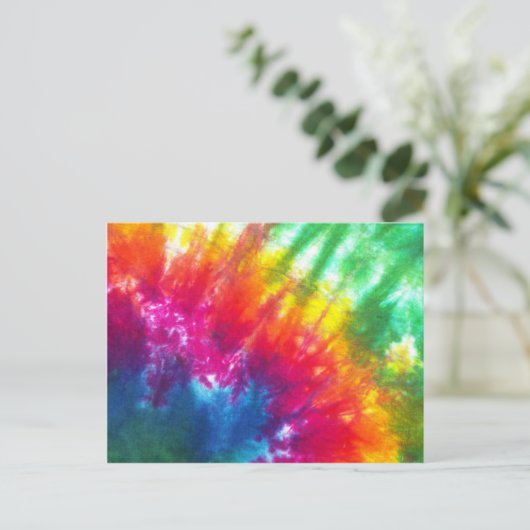 Rainbow-Krawatte Postkarte (Stehend Vorderseite)