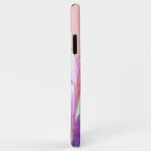 Rainbow-Kristalle auf rosa Case-Mate iPhone Hülle (Hinten/Rechts)