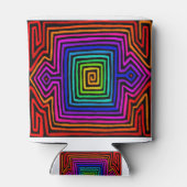 Rainbow Kuna Indian Mola Dosenkühler (Rückseite)