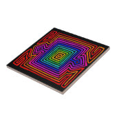 Rainbow Kuna Indian Mola Fliese (Seite)