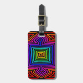 Rainbow Kuna Indian Mola Gepäckanhänger (Vorderseite vertikal)