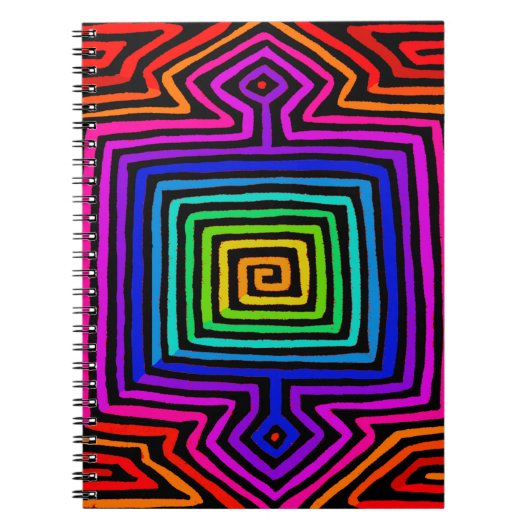 Rainbow Kuna Indian Mola Notizblock (Vorderseite)