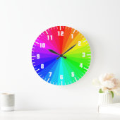 Rainbow-Kunstrad Große Wanduhr (Zuhause)