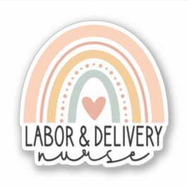Rainbow, L and D Nursing Aufkleber