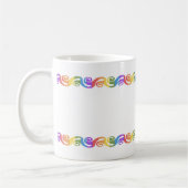 Rainbow La Tene Celtic Swirl Kaffeetasse (Links)