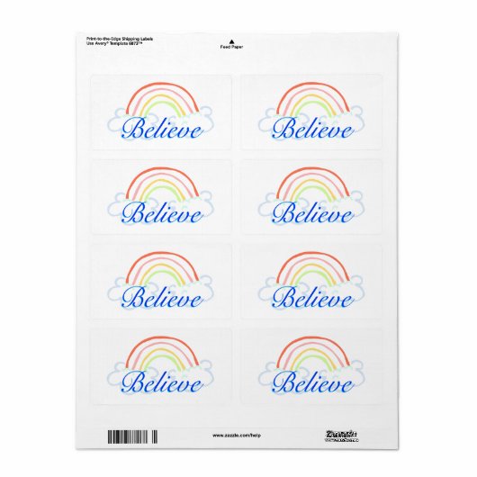 Rainbow-Label (Vorne)