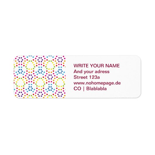 Rainbow Labels (Vorne)