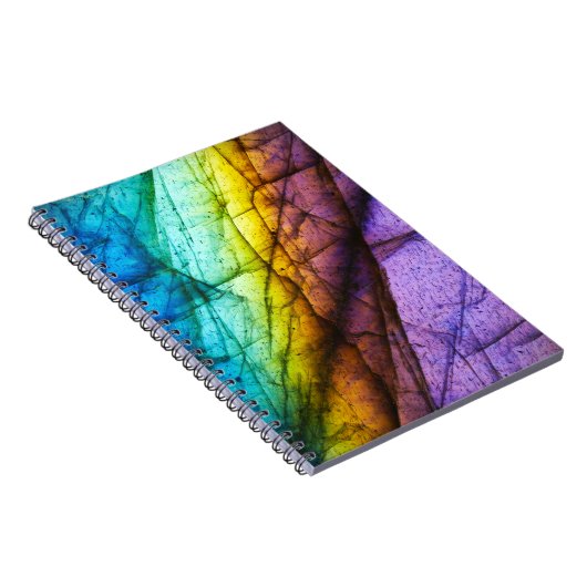Rainbow Labradorite Crystal Gemstone Liebe Journal Notizblock (Rechte Seite)
