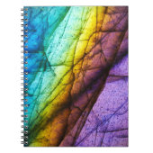 Rainbow Labradorite Crystal Gemstone Liebe Journal Notizblock (Vorderseite)