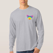 Rainbow Lachs Schwanz mit Logo auf der Rückseite T T-Shirt (Vorderseite)