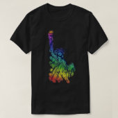 Rainbow Lady Liberty Pride Art T-Shirt (Design vorne)