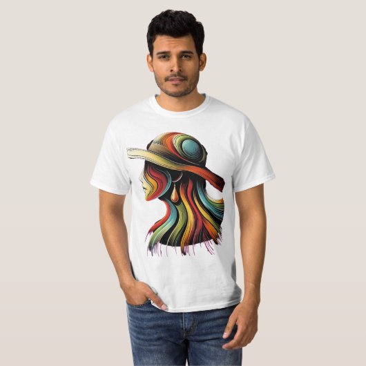 Rainbow Lady T - Shirt Design (Vorne ganz)