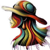 Rainbow Lady T - Shirt Design