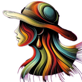 Rainbow Lady T - Shirt Design