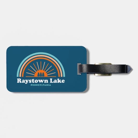 Rainbow Lake Pennsylvania Gepäckanhänger (Rückseite horizontal)