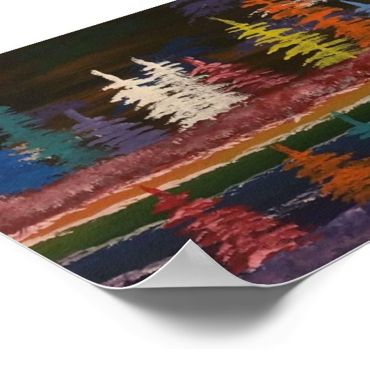 Rainbow Lake Poster (Ecke)