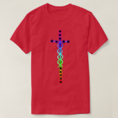 Rainbow Laminin Cross T-Shirt (Design vorne)