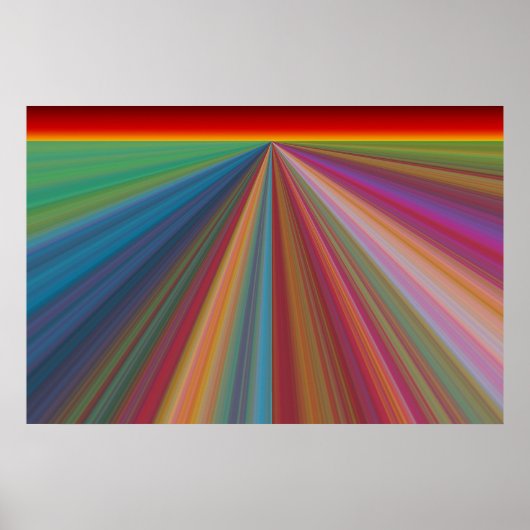 Rainbow Landscape Poster Print (Vorne)