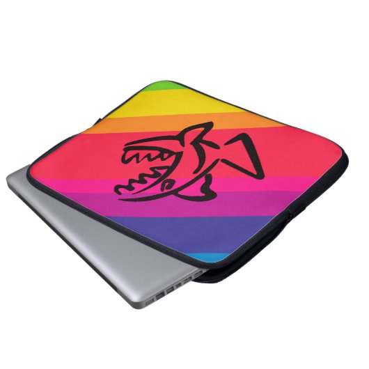 Rainbow Laptopschutzhülle (Vorne Knopf)