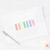 RAINBOW Large Square Stickers (Umschlag)
