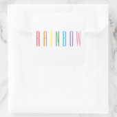 RAINBOW Large Square Stickers (Tasche)