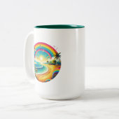 Rainbow Large Zweifarbige Tasse (Vorderseite Links)