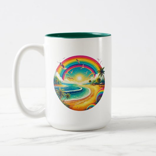Rainbow Large Zweifarbige Tasse (Links)