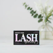 Rainbow Lash Extension Aftercare  Visitenkarte (Stehend Vorderseite)