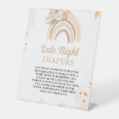 Rainbow Late Night Diaper Baby Duschgame Sockelschild (Vorderseite)