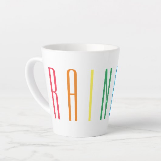 RAINBOW Latte Tasse (Linke Ecke)
