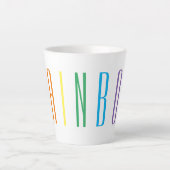 RAINBOW Latte Tasse (Vorderseite)