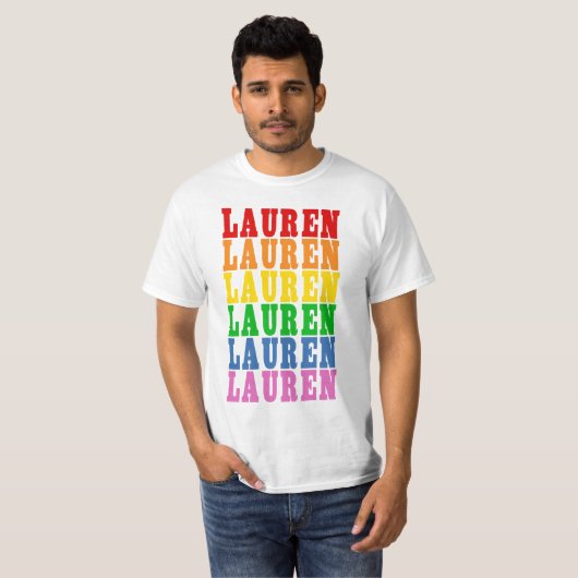 Rainbow Lauren T-Shirt (Vorne ganz)